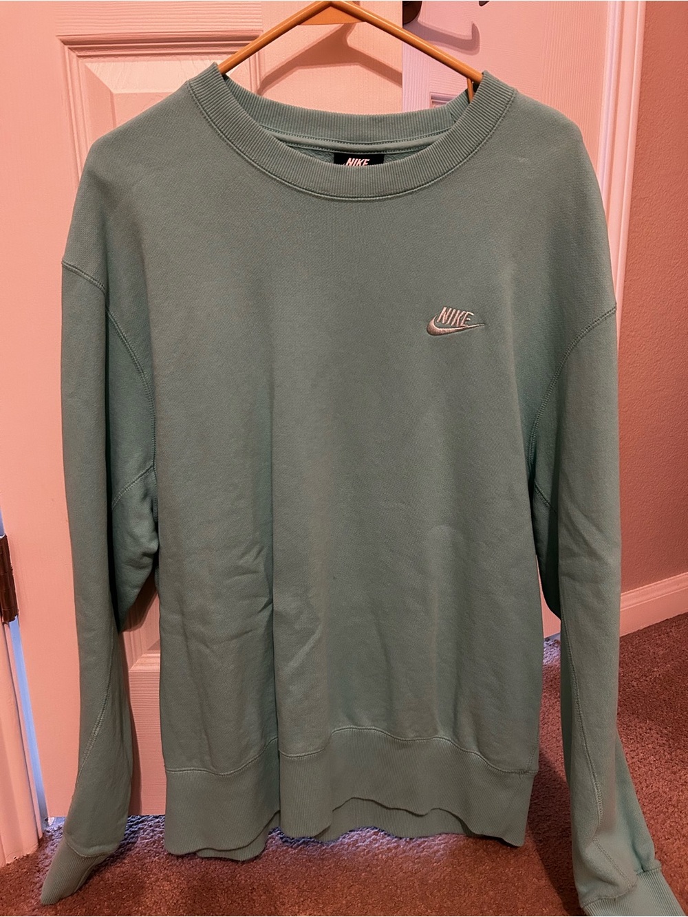 Nike Aqua Blue/Mint Green Sweatshirt Medium